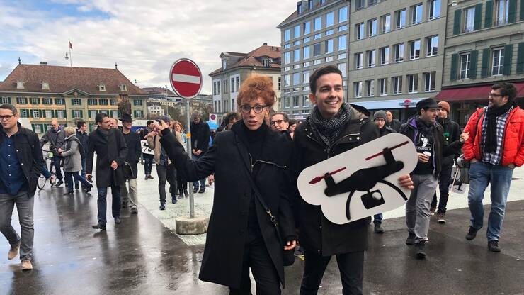 Autorin Sibylle Berg und Dimitri Rougy