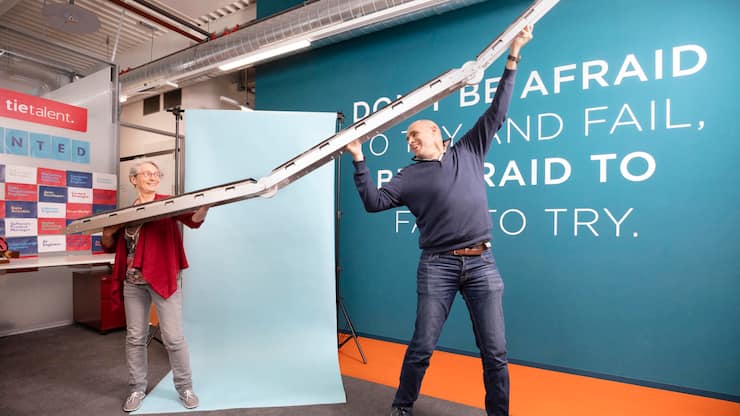 Startup ClearSpace, Muriel Richard und Luc Piguet Startup ClearSpace, Muriel Richard und Luc Piguet