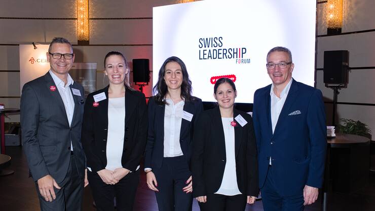 Christian Fontana, Swiss Leadership Forum; Sarah Isenschmid, Swiss Leadership Forum; Alessandra Viesti, Swiss Leadership Forum; Siona Barmet, Swiss Leadership Forum; Stephan Isenschmid, Swiss Leadership Forum