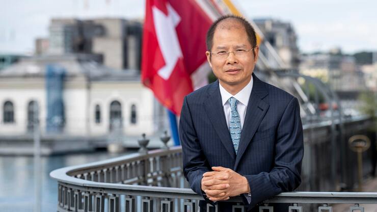 11.06.2019 Coop SupermarchÃ© Le Grand Saconnex - Chemin Edouard-Sarasin 28, - Nom : Katarzyna Matul et baby franek Â© Darrin Vanselow / LMD 2019