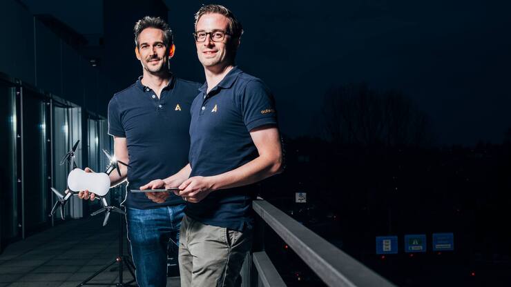 Lorenz Meier (r.) und Kevin Sartori von Auterion 