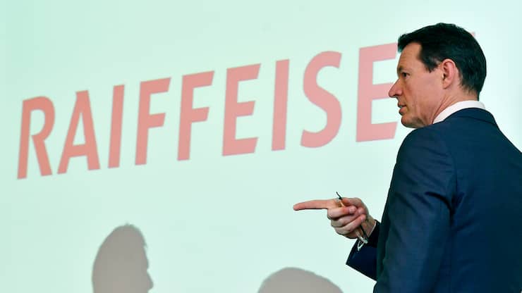 Guy Lachappelle, VR - Praesident Raiffeisen an der Bilanzmedienkonferenz in Zureich am Freitag, 1. Maerz 2019. (KEYSTONE/Walter Bieri)