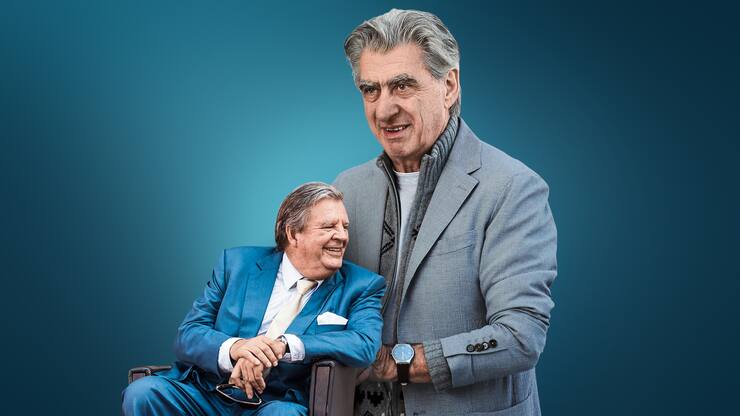 Swatch-Chef Nick Hayek (r.) und Richemont-Präsident Johann Rupert 