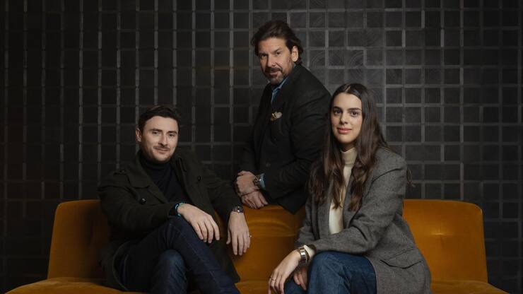 <p>James Schaaf (l.), Alexander Friedman und Elisa Morales Dufour sind die drei Gründer von CollectorSphere.</p>