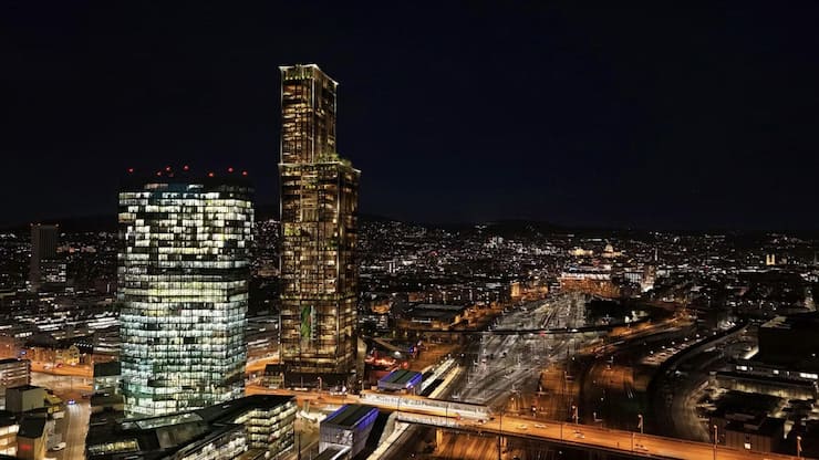 <p>240 Meter hoch: Elysium soll an der Hardbrücke entstehen.</p>