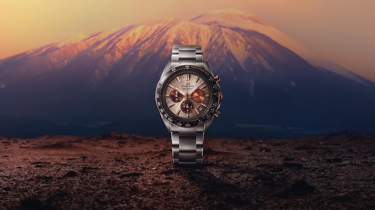 <p>Grand Seiko Tentagraph SLGC001, Frontansicht.</p>