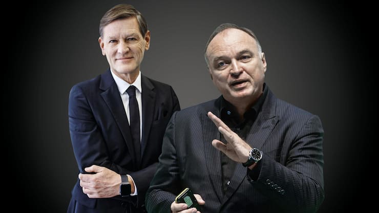 <p>Unter CEO Flemming Ørnskov (l.) und Präsident Thomas Ebeling schossen die Galderma-­Aktien seit März 2024 massiv in die Höhe.</p>