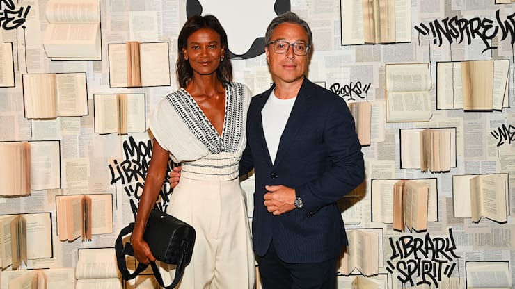Montblanc-Chef Nicolas Baretzki mit Model Liya Kebede an einem Event in New York: Was für ein Angebot hat er bekommen?
