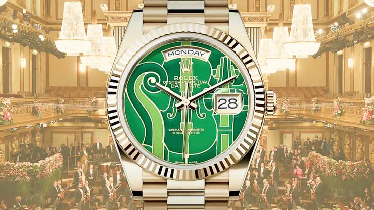 Neues Jahr, neue Rolex: Die Day-Date zu Ehren der Wiener Philharmoniker – streng limitiert und produziert nur für ausgewählte Kunden.