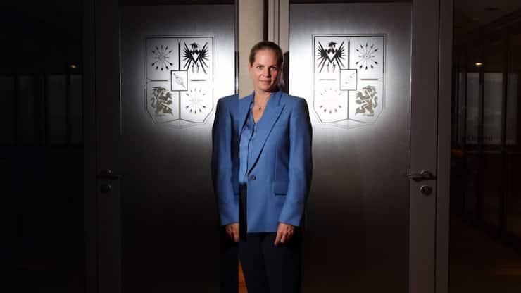 Baroness Ariane de Rothschild, poses for a photo in Central. 26NOV13