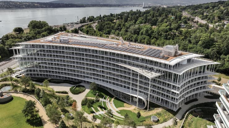 <p>Der neue Hauptsitz von Lombard Odier liegt in der Gemeinde Bellevue bei Genf.</p>