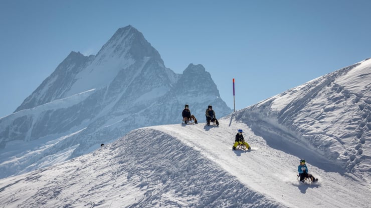 <p>In Grindelwald befindet sich die längste Schlittelpiste – weltweit.</p>