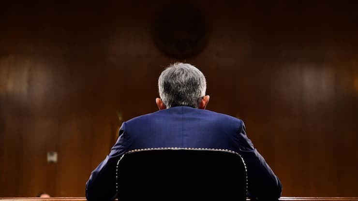 <p>US-Notenbank-Chef Jerome Powell in Washington, D.C., USA (2019)</p>
