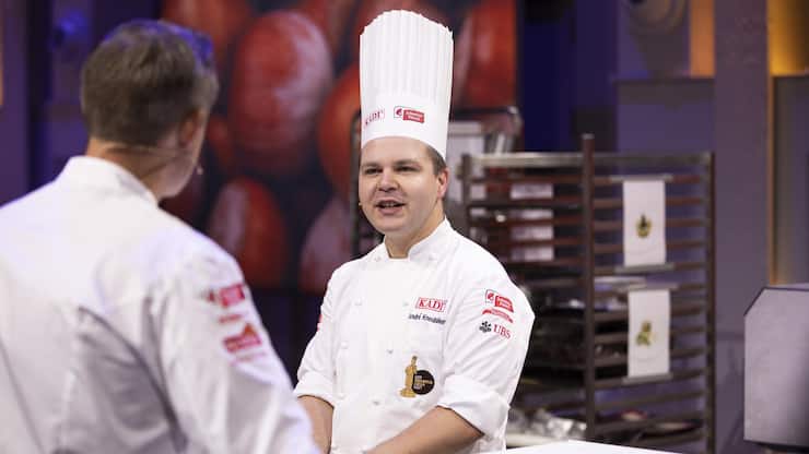 <p>André Kneubühler beim Wettkampf «Der Goldene Koch» im Jahr 2021.</p>