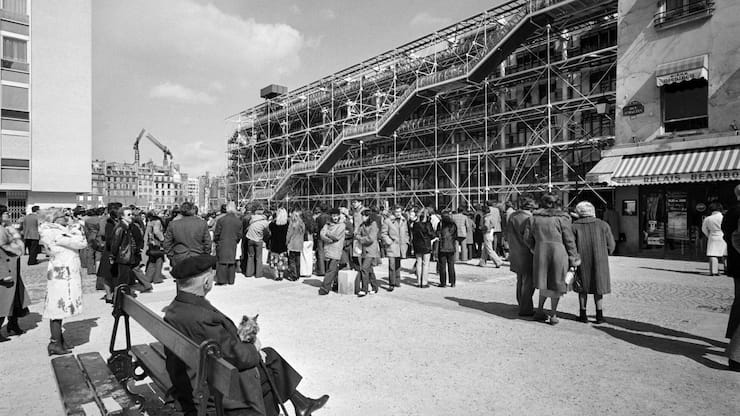 <p>Ein Kind seiner Zeit: Das Centre Pompidou in den 1970er-Jahren.</p>