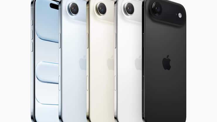 <p>Das iPhone Air ist 5,6 mm dünn, dank Titangehäuse aber trotzdem bruchfest.</p>