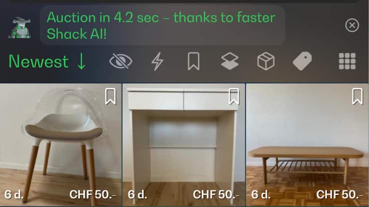 <p>Auf der Auktionsplattform Shack handeln bald auch Amerikanerinnen und Amerikaner mit Secondhand- und Sammelwaren.</p>