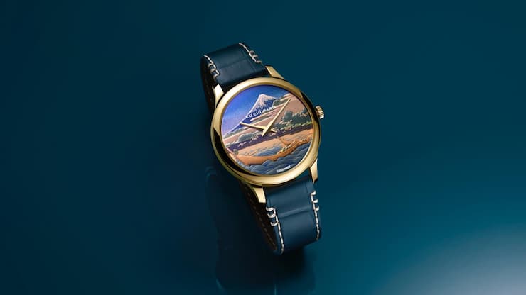 <p>Die L.U.C XP Urushi Ukiyo-e ist eine auf acht Stück limitierte Uhr aus der neuen Serie. Ihr Zifferblatt zeigt eine Ansicht des Bergs Fuji.</p>