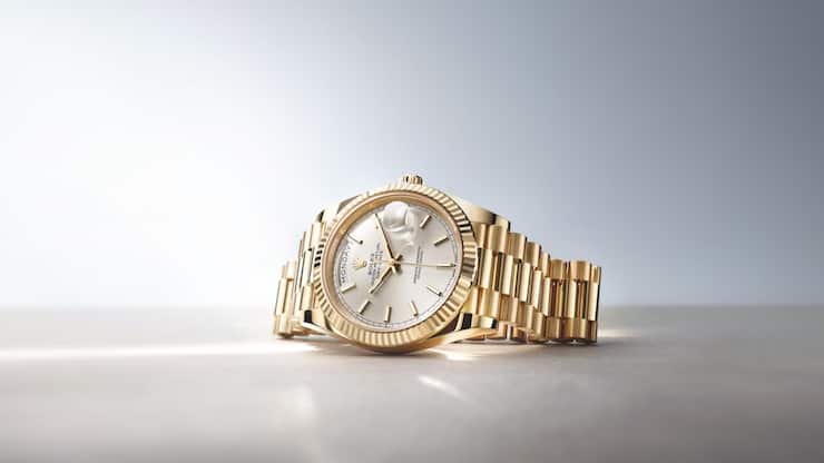 <p>Seit 1956 ist die Rolex Day-Date ein Symbol für Prestige und Präzision (im Bild die Day-Date 40).</p>