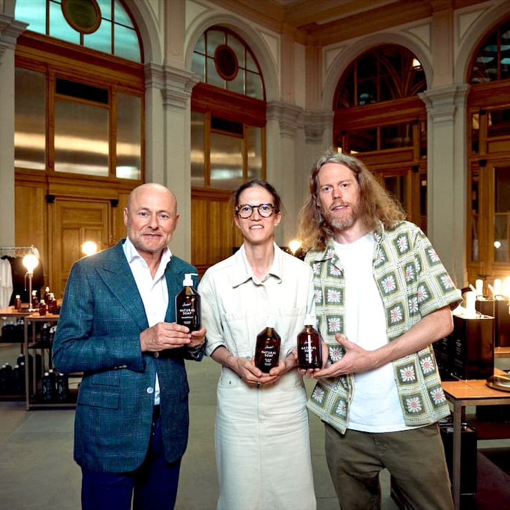 Georges Kern mit Hanna und Johan Olzon Akerstrom von Soeder.