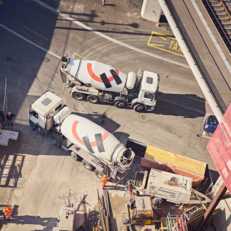 LafargeHolcim bei Bau in Zürich                     