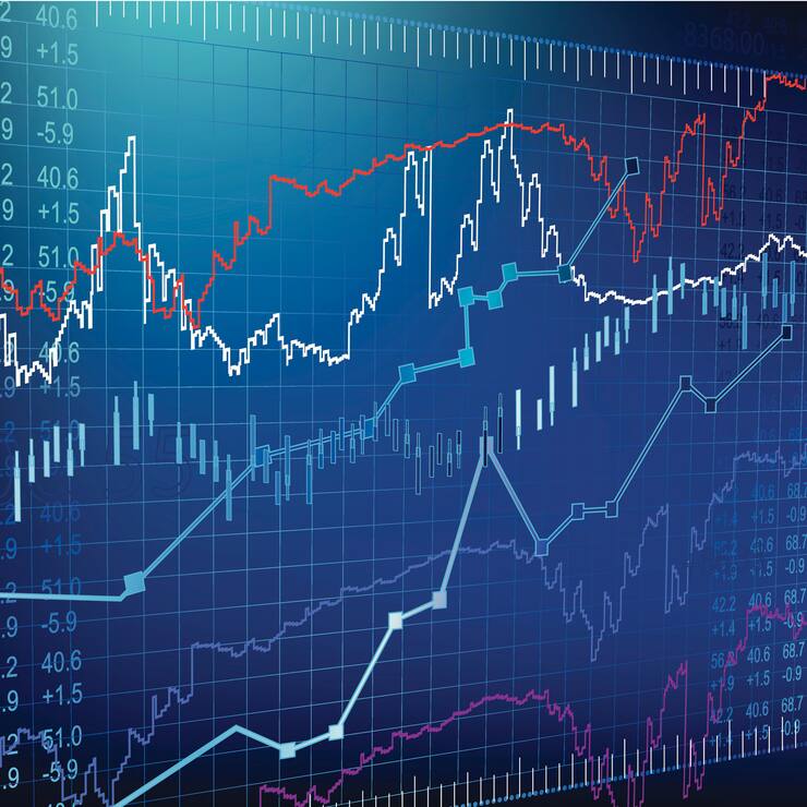 Stock & share, A similation of Stock Currency Background.