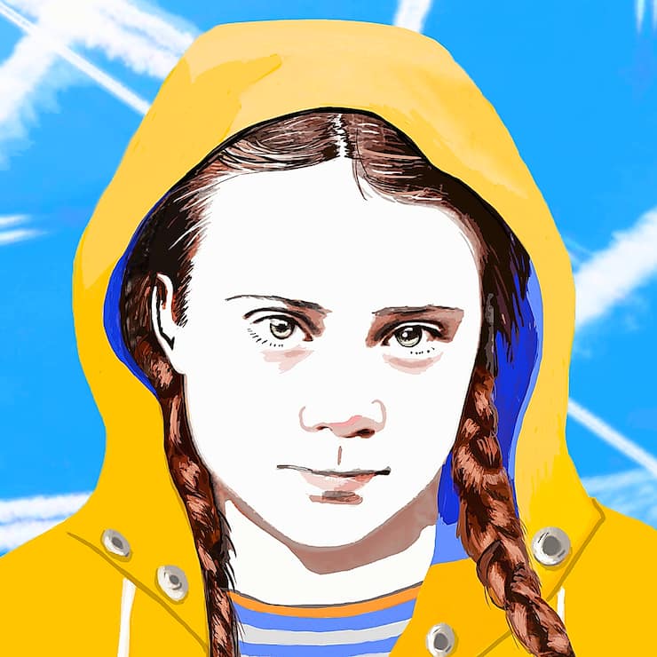 Greta Thunberg Fliegen