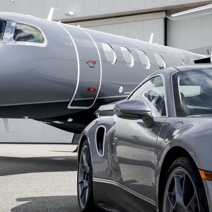 Der Flugzeugbauer Embraer und der deutsche Sportwagenbauer Porsche im Duett