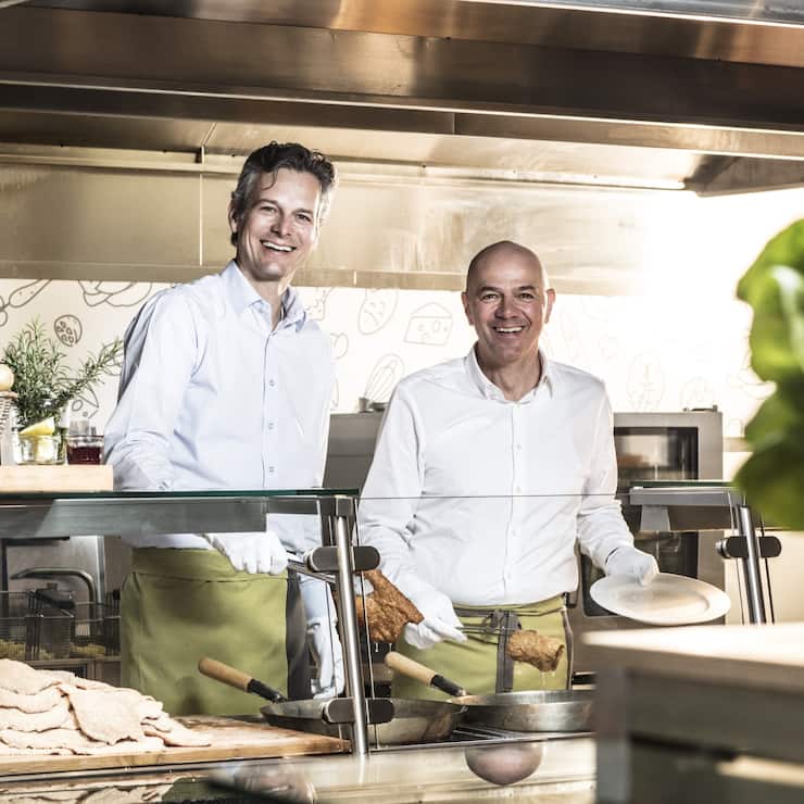 Patrick Candrian (l.), Chef SV Schweiz, und Patrick Camele, CEO SV Group