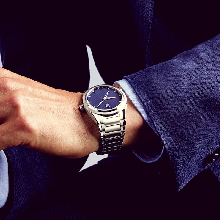 Erfolgsmodell von Parmigiani Fleurier: Eine Tonda PF GMT Rattrapante.