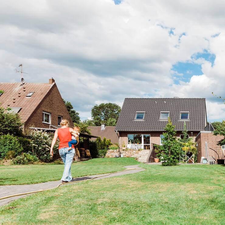 Hypotheken Symbol Einfamilienhaus Eigenheim