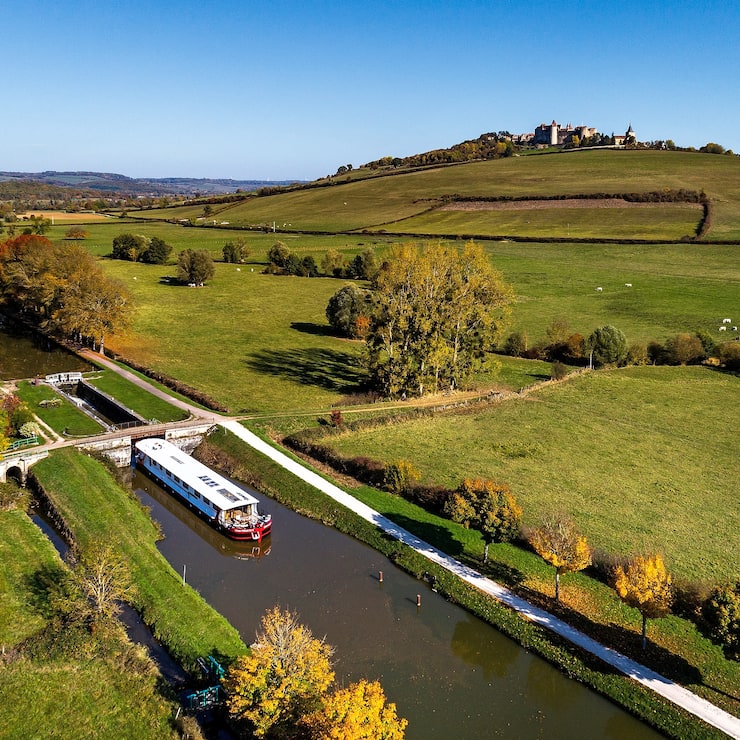 Flussreise Schiff Reine Pédauque Burgund