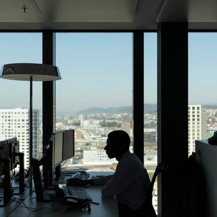 GAM, Global Asset Management, Buero im Zuercher Prime Tower am 13. Maerz 2017. (KEYSTONE/Gaetan Bally)