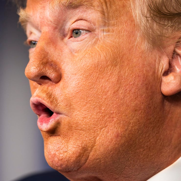 AufgedecktDonald Trump verwendete ­angeblich den ­orangefarbenen ­Abdecktstift einer Schweizer Firma.