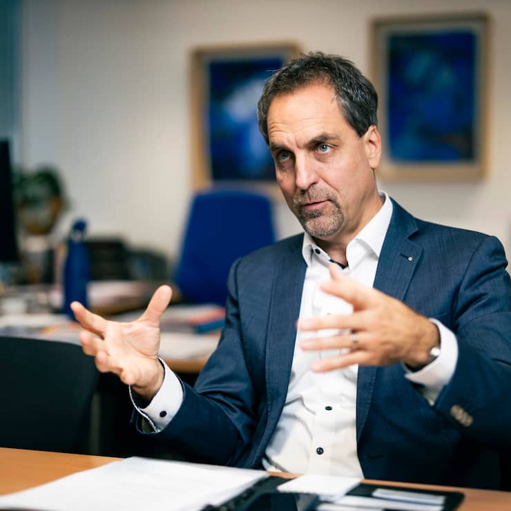 Foto: Thomas Meier. Bern, 23.10.25. Bernhard Emch, Chef des Familienunternehmens Emch AufzÃ¼ge. Handelszeitung.