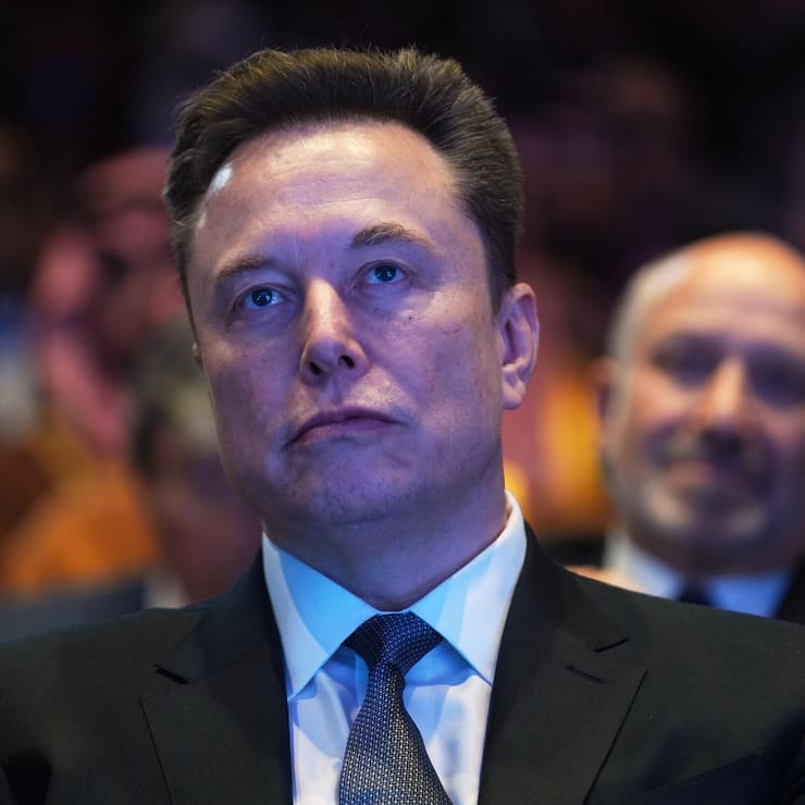 FILE - Elon Musk attends the Saudi Investment Forum at the Kennedy Center, Wednesday, Nov. 19, 2025, in Washington. (AP Photo/Evan Vucci, File)