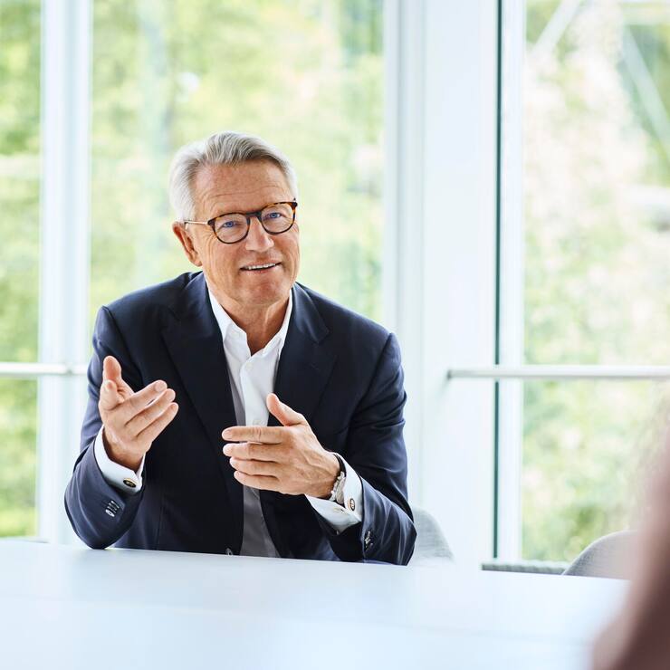 Erfolgs-Ära: ABB-CEO Björn Rosengren (im Bild) übergibt seinem Nachfolger Morten Wierod eine ABB, die sich in blendender Form befindet.
