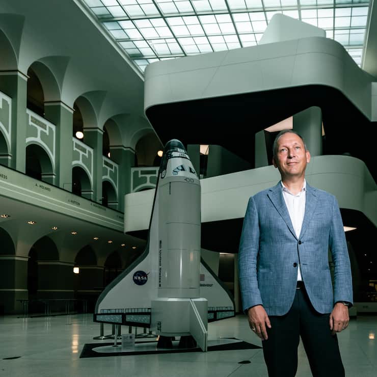 Foto: Thomas Meier. ZÃ¼rich, 10.06.25. Der Ehemaligen NASA-Chef Thomas Zurbuchen an seinem jetzigen Arbeitsort, der ETH ZÃ¼rich,