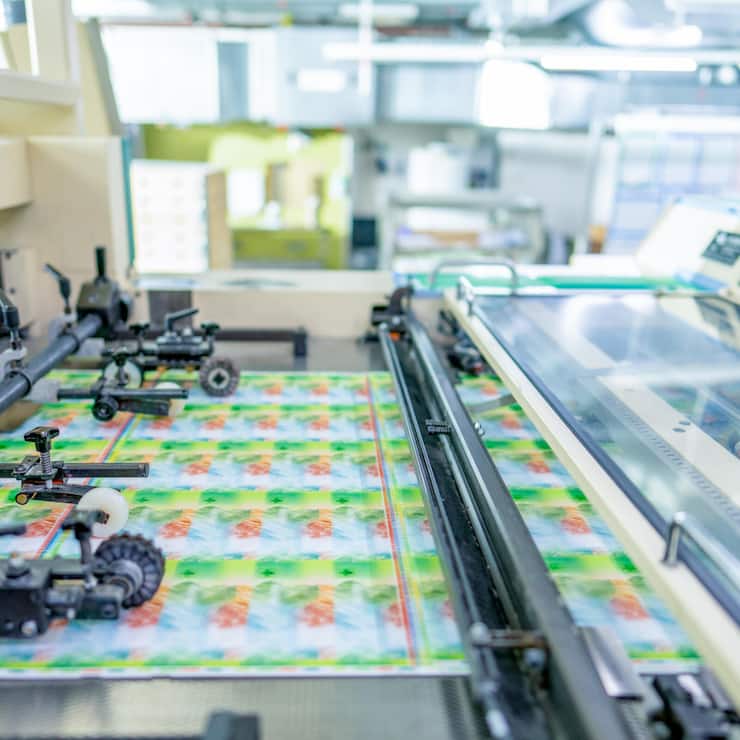 Hightech-NötliFür die hohe Sicherheit der Frankennoten sind zehn Produktionsschritte nötig.