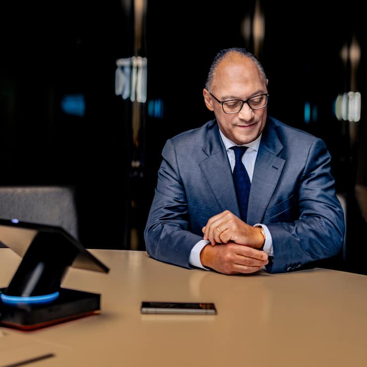 Foto: Thomas Meier. ZÃ¼rich, 27.11.25. Andreas Berger, CEO Swiss RE fÃ¼r HZ