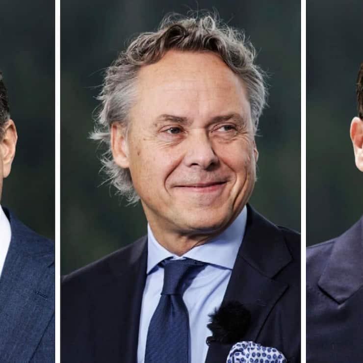 UBS VR-Präsident Colm Kelleher, CEO Ralph Hamers, Wealth-Management-Chef Iqbal Khan (v.l.).