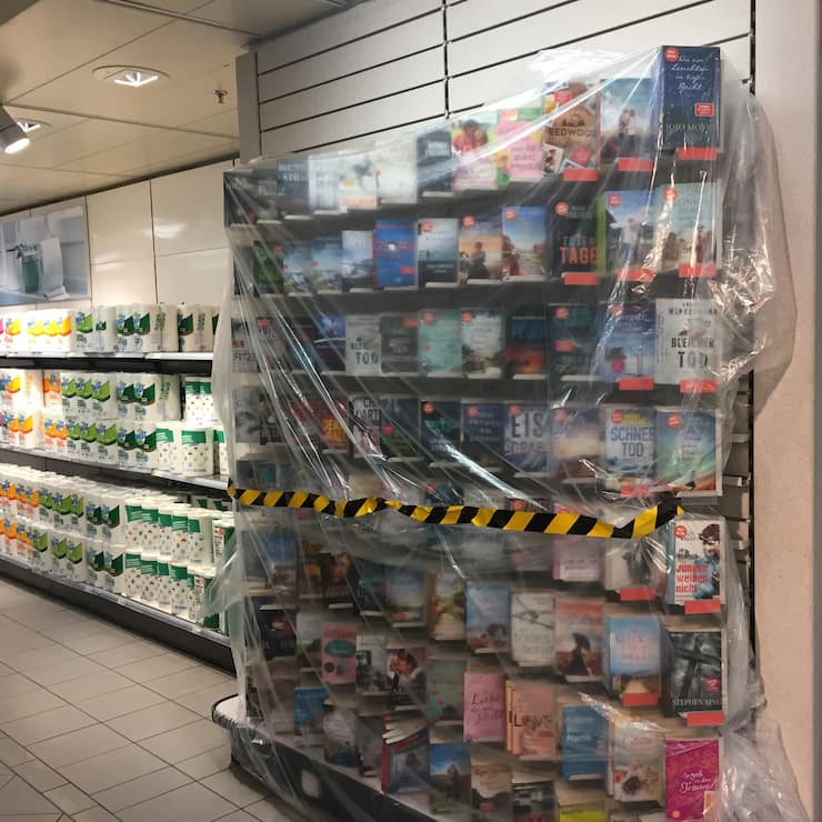 Absperrung in der Berner Migros-Filiale Marktgasse