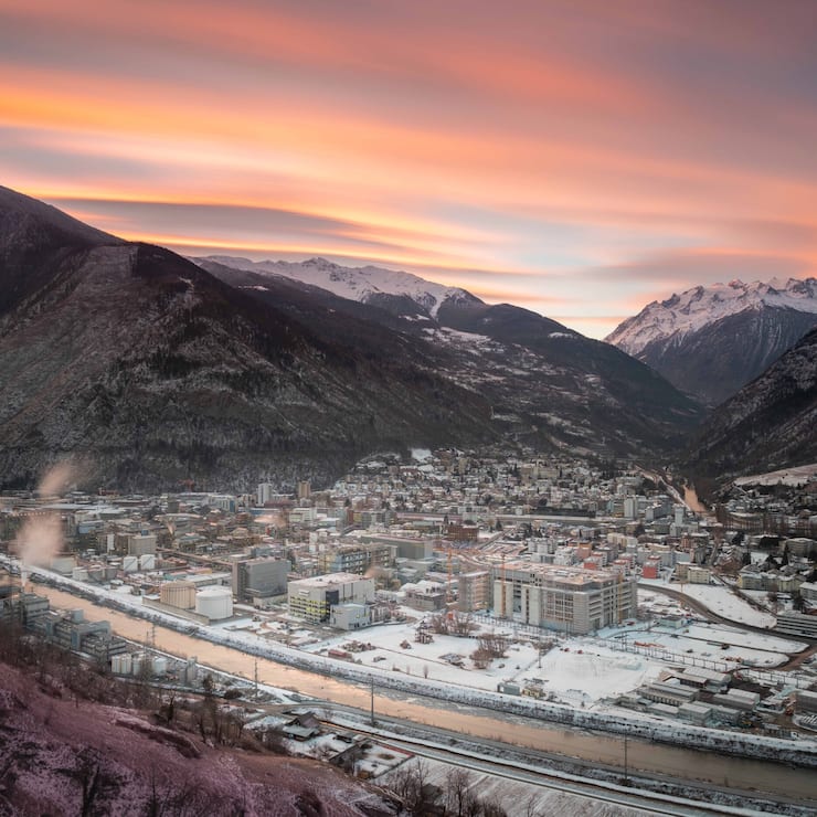 Lonza-Gelände in der Walliser Gemeinde Visp