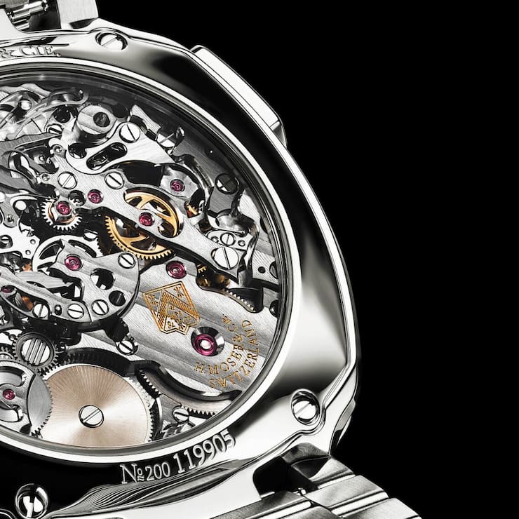 Agenhor-Werk in einer Moser-Uhr.