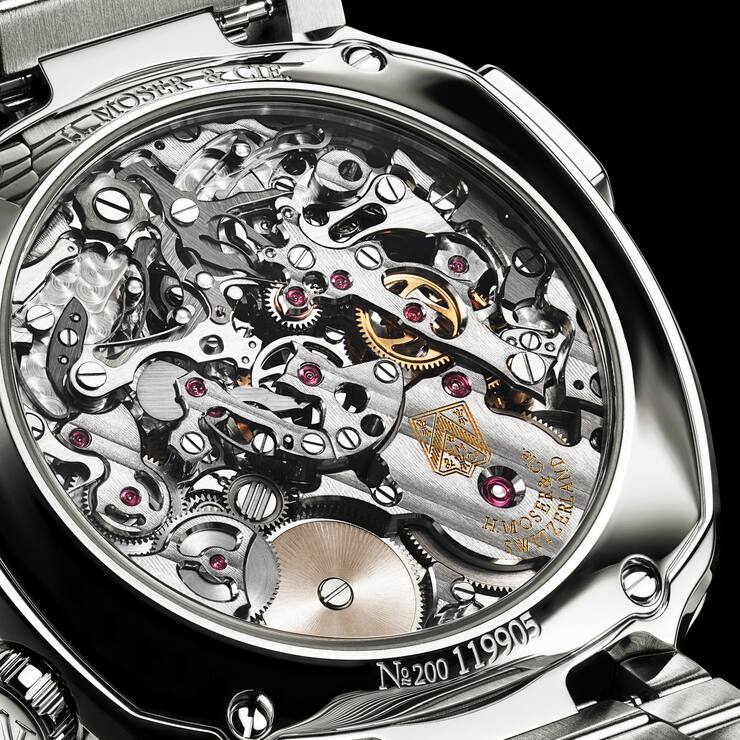 Meisterwerk der Uhrmacherkunst: Werk von Agenhor in einer Uhr von H. Moser & Cie.