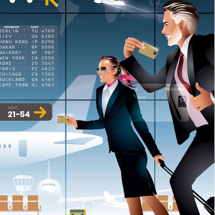 Flugmeilen Vielflieger