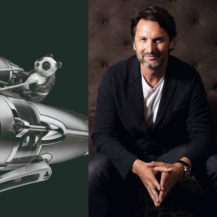 Max Büsser und eine Uhr von MB&F.