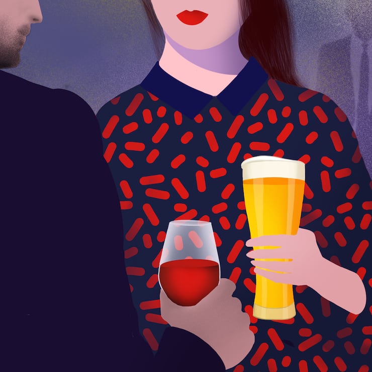 Bier und Wein, so soll es sein. Wir stossen an. (Symbolbild)