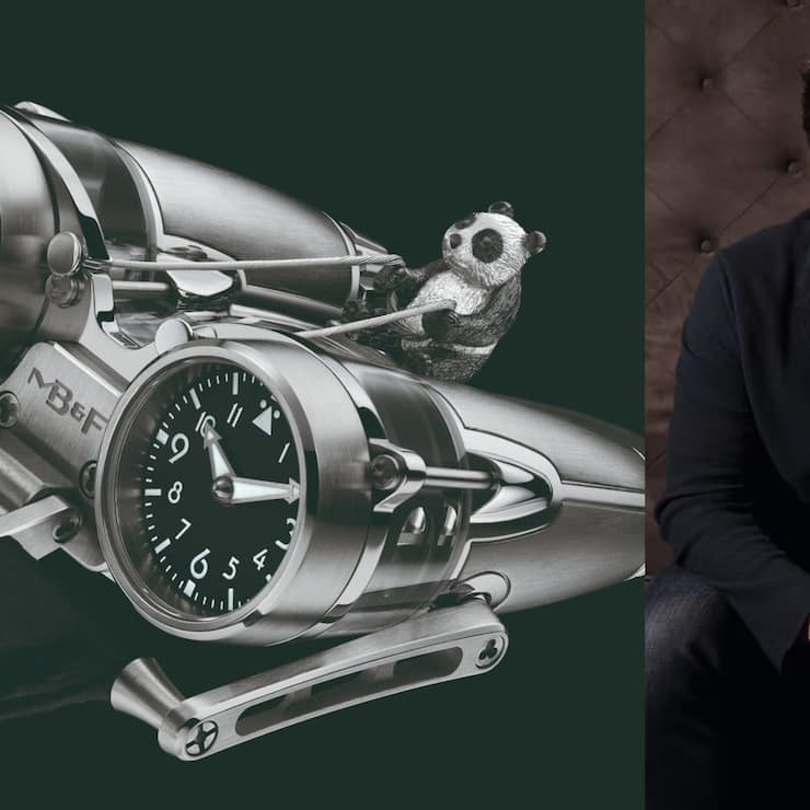 Max Büsser und eine Uhr von MB&F.