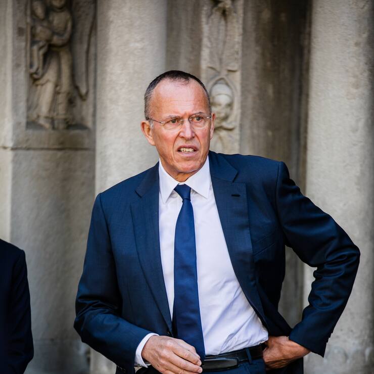 Robert F. Spoerry, 2018 an der Abdankung Andy Rihs